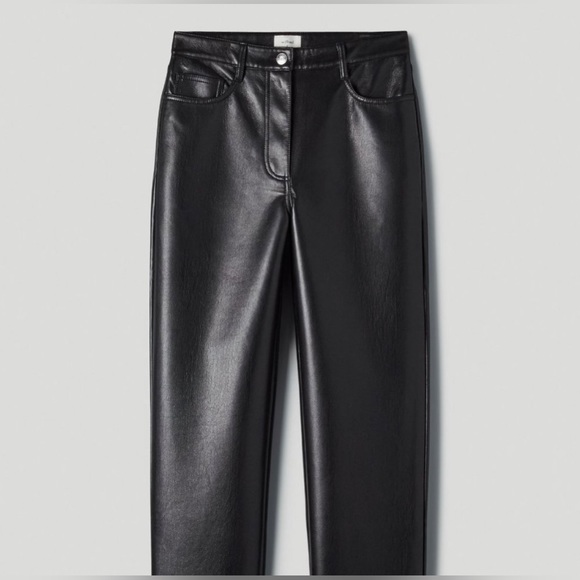 Aritzia Wilfred Melina High Waisted Vegan Leather Pants - Picture 4 of 9